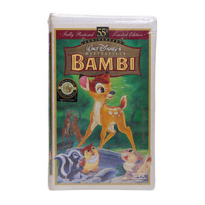 Walt Disney's 55th Anniversary Limited Edition Bambi VHS Tape -Sealed Clamshell